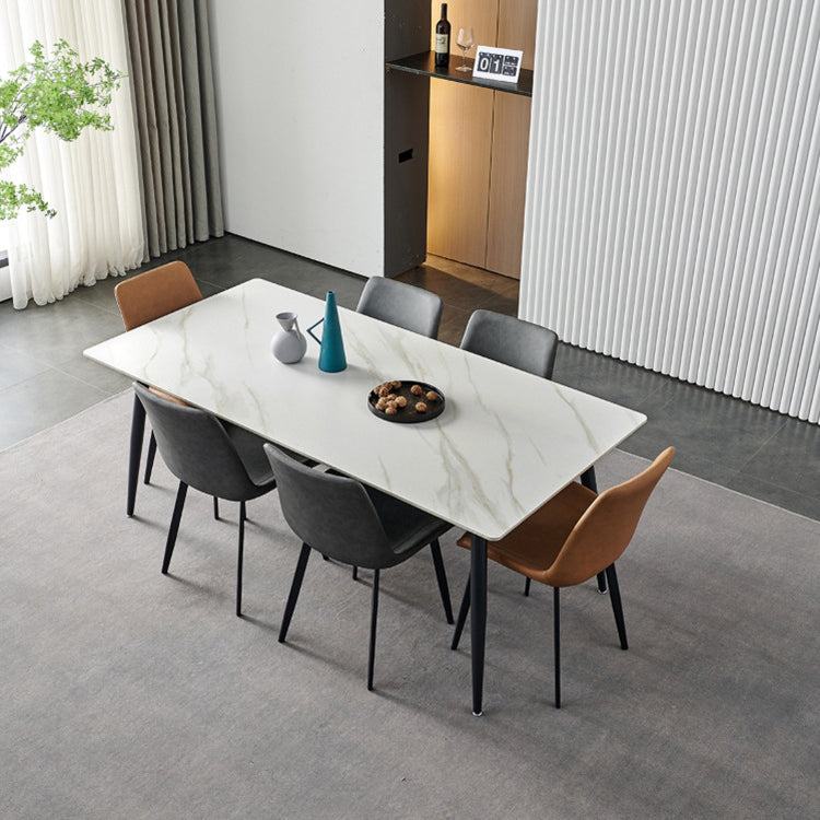 Nordic Kitchen Stone Furniture 1/5/7 Pcs Standard Height Casual Dining Room Table Set