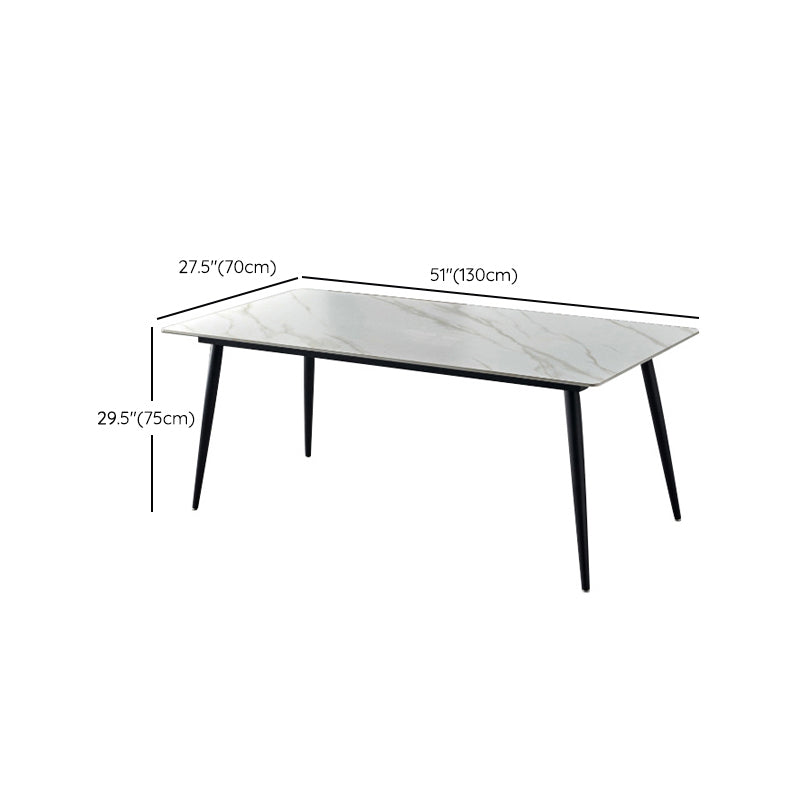Nordic Kitchen Stone Furniture 1/5/7 Pcs Standard Height Casual Dining Room Table Set
