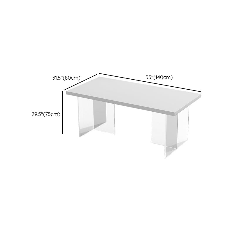 Modern Rectangle Stone Dining Table 1/4/5 Pieces Dining Set for Dining Room