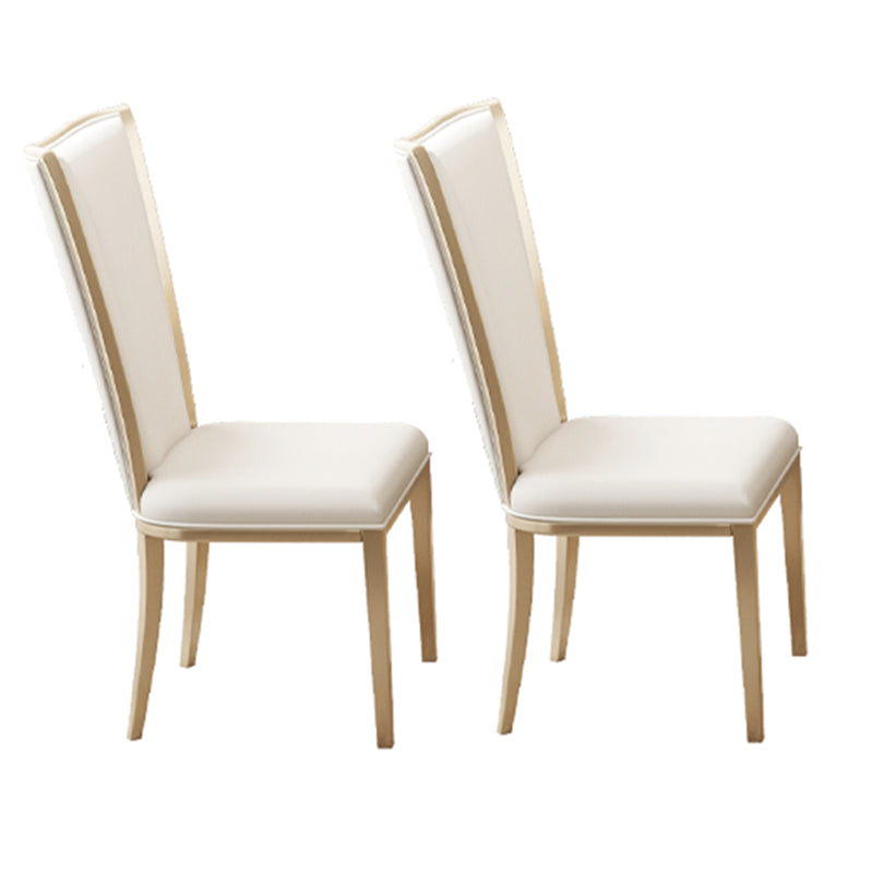 Modern White Stone Dining Table Set 1/2/5/7 Pcs Standard Height Formal Dining Room Set