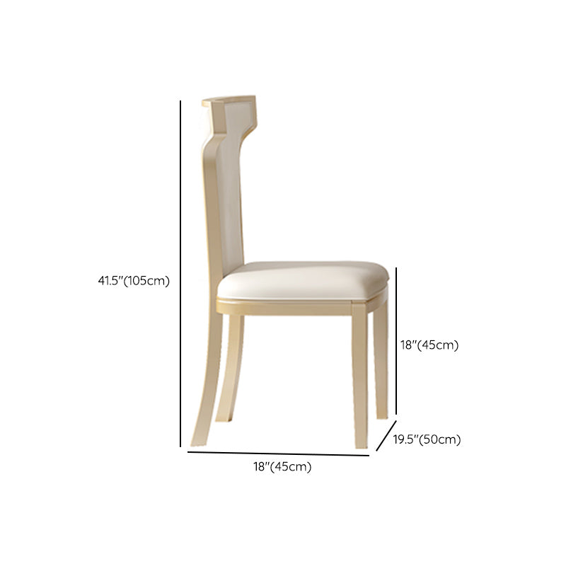 Modern White Stone Dining Table Set 1/2/5/7 Pcs Standard Height Formal Dining Room Set