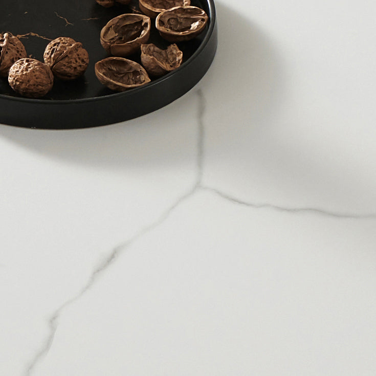 Modern 1/2/5/7 Pieces Dining Room Table Rectangle Stone Furniture in White