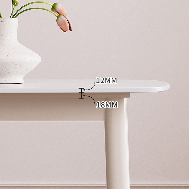 Modern Style 1/4/5/7 Pieces Dining Room Table Rectangle Stone Furniture in White