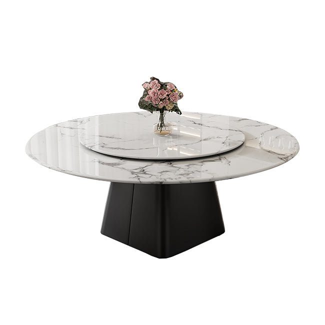Modern 1/6/7/13 Pieces Furniture Round Stone Dining Set in White