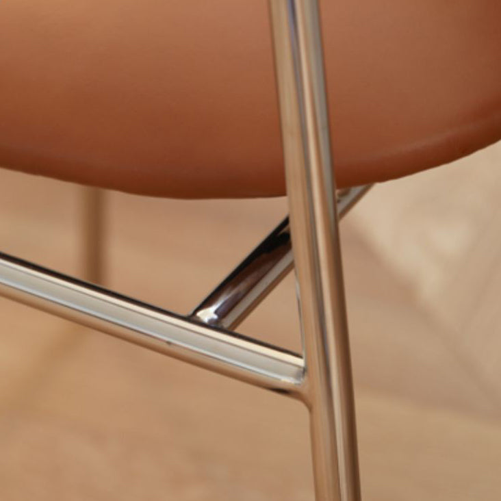 Contemporary Kitchen Dining Chair Open Back Metal Side Chair