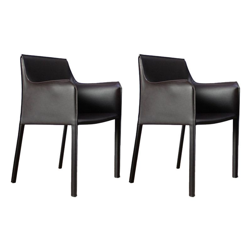Industrial Upholstered Arm Dining Chair Kitchen Parsons Chair
