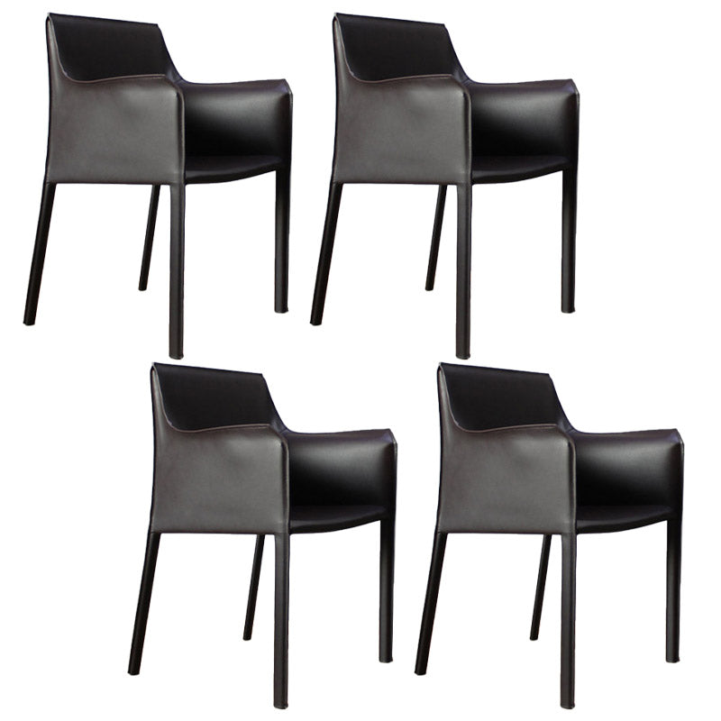 Industrial Upholstered Arm Dining Chair Kitchen Parsons Chair