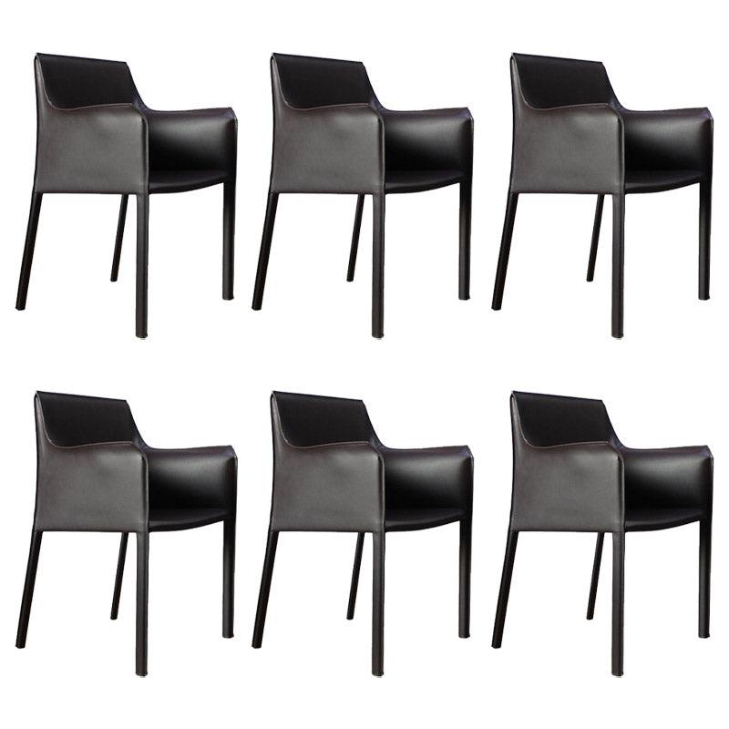 Industrial Upholstered Arm Dining Chair Kitchen Parsons Chair