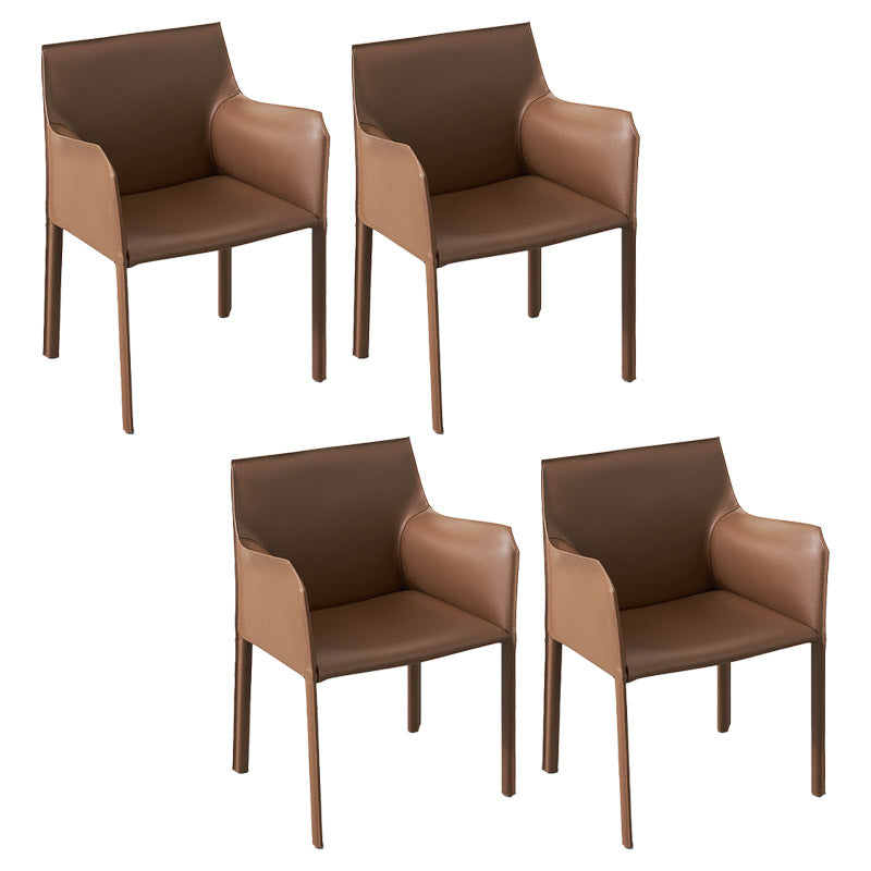 Industrial Upholstered Arm Dining Chair Kitchen Parsons Chair