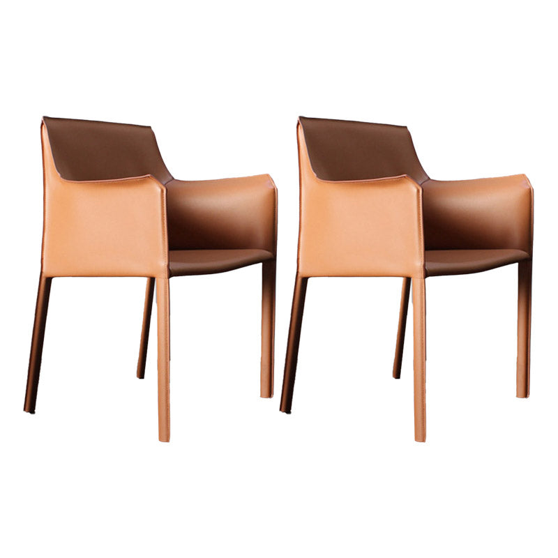 Industrial Upholstered Arm Dining Chair Kitchen Parsons Chair