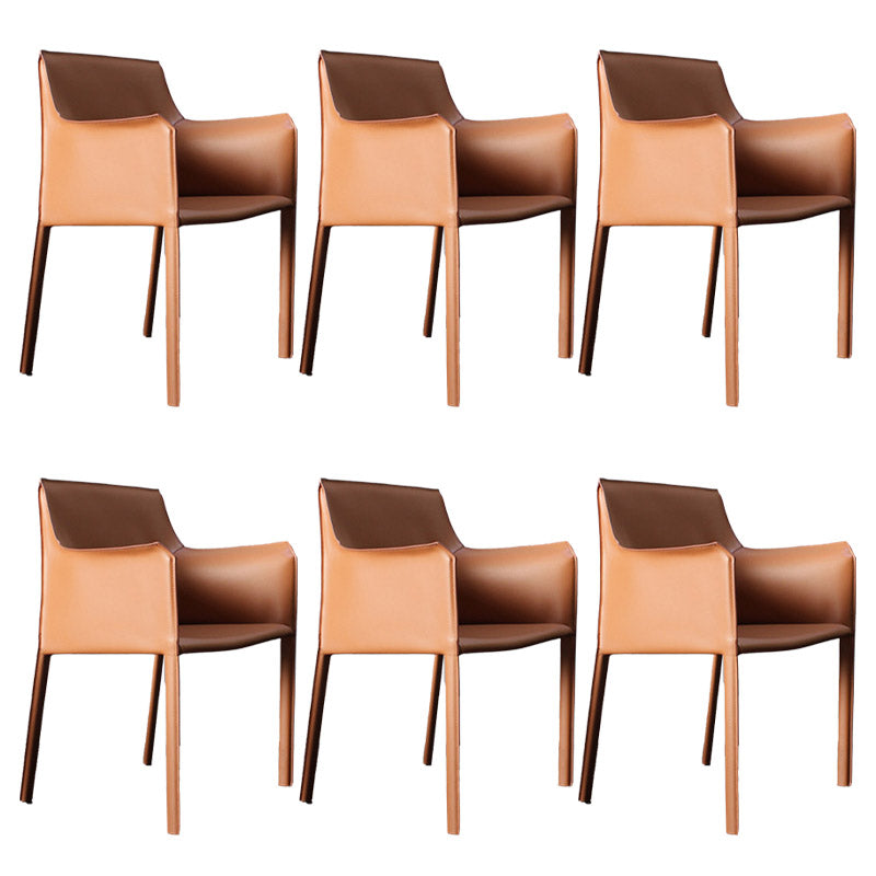 Industrial Upholstered Arm Dining Chair Kitchen Parsons Chair
