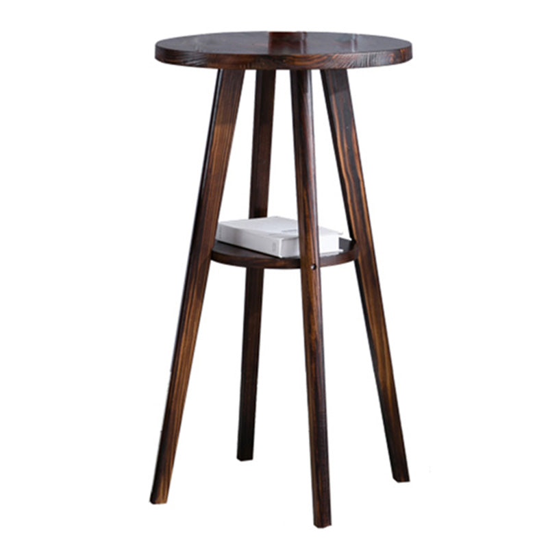 Solid Wood Pub Dining Set Contemporary 1/2/3 Pieces Table and Stool Set