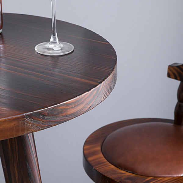 Solid Wood Pub Dining Set Contemporary 1/2/3 Pieces Table and Stool Set