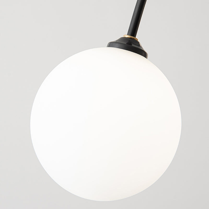 Ball Shape Glass Island Pendants Modern Style 5 Lights Island Pendant Lights