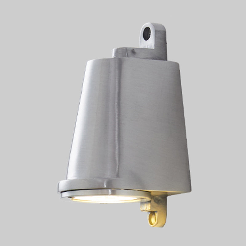 Modern Metal Wall Sconce Trapezoid Shape Wall Light with Glass Shade for Courtyard