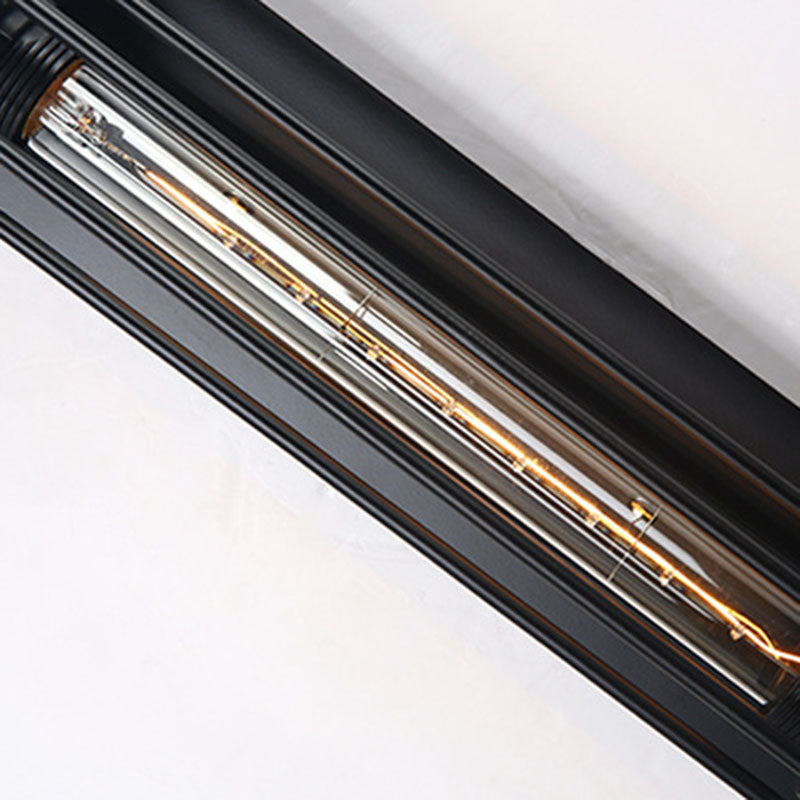 Metal Industrial Wall Sconce Cylinder Shape Wall Light for Courtyard