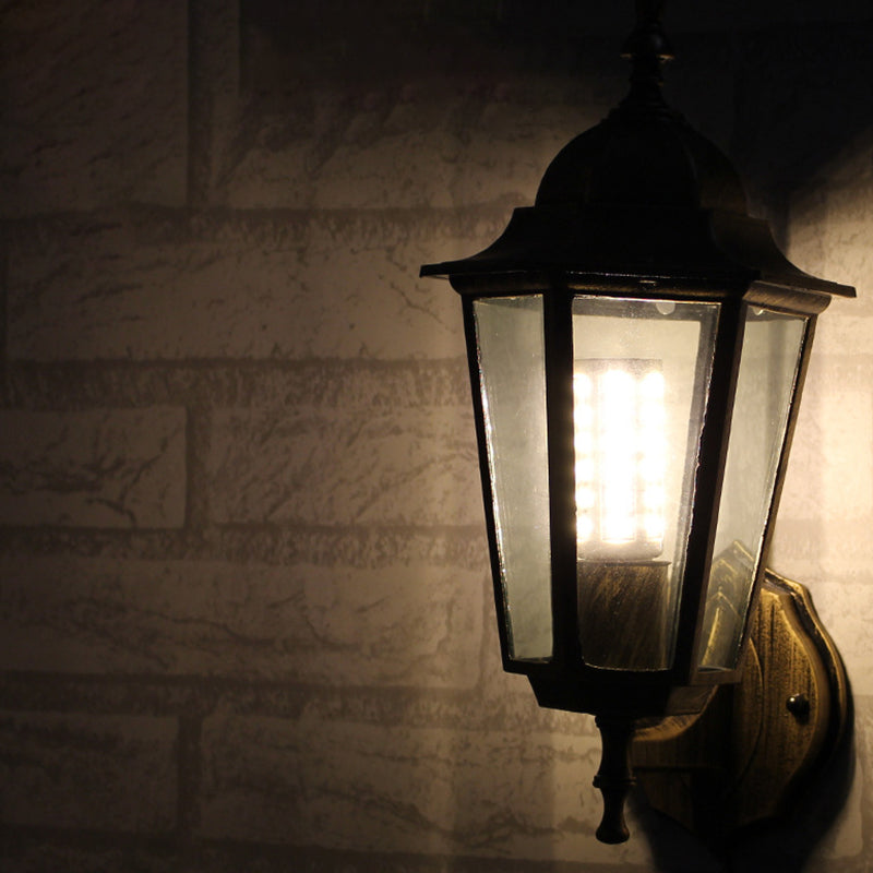 Metal Geometric Wall Light Sconces Industrial 1 Light Wall Mounted Lamp