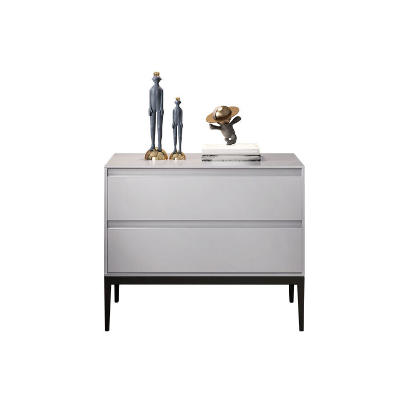 Modern Accent Table Nightstand Faux Wood Bedside Cabinet for Bedroom