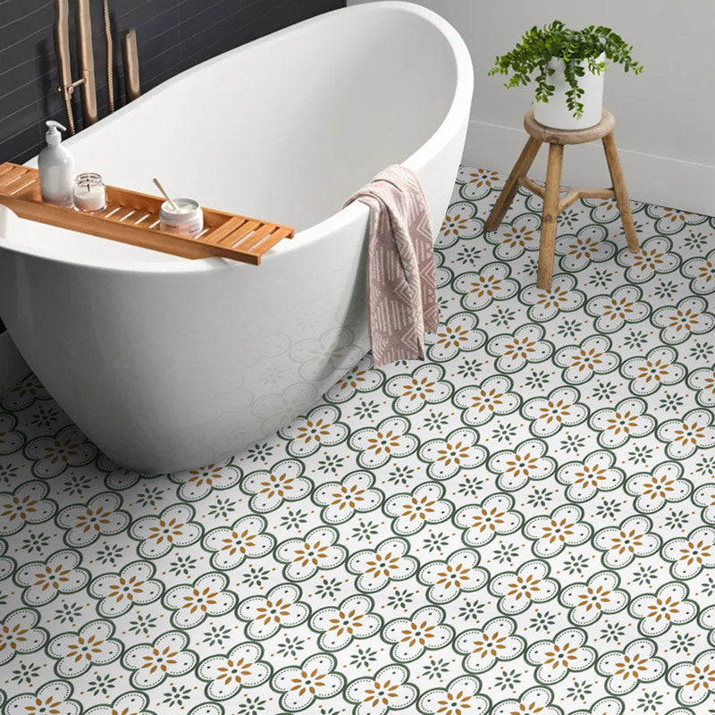 Modern Floor Tile Peel and Stick Ceramic Pattern PVC Flooring