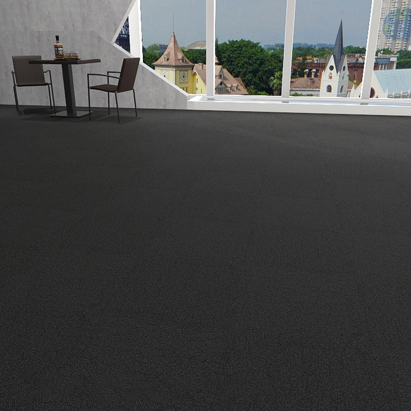 Office Loose Lay Carpet Tiles Dark Color Non-Skid Level Loop Carpet Tile