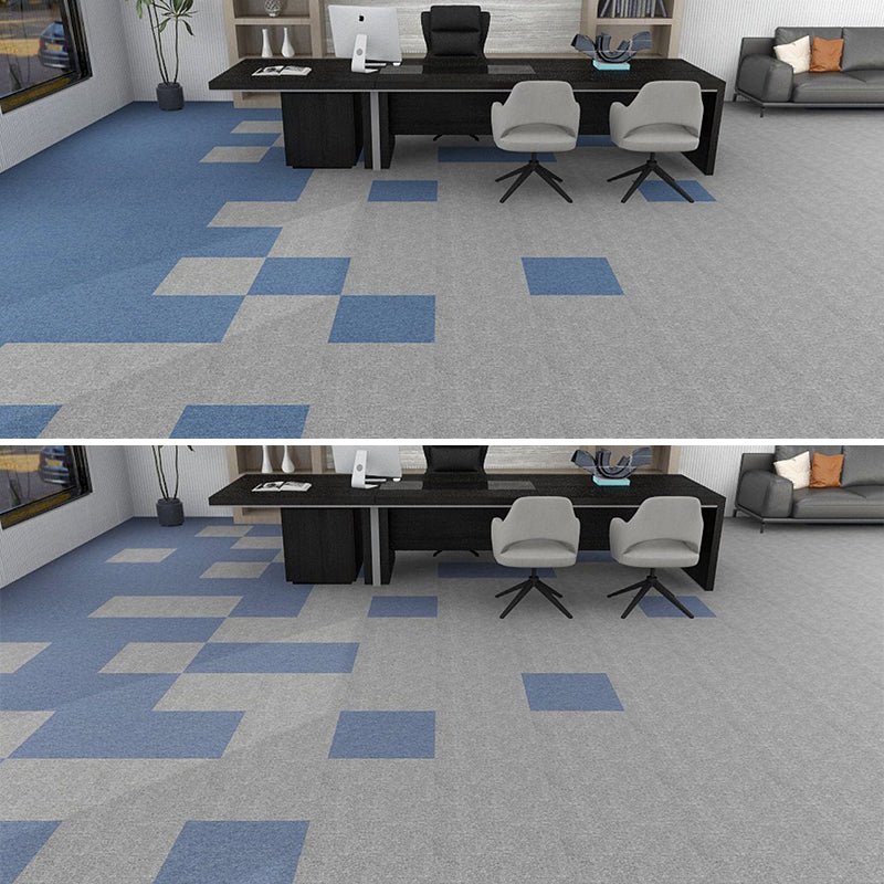 Office Loose Lay Carpet Tiles Dark Color Non-Skid Level Loop Carpet Tile