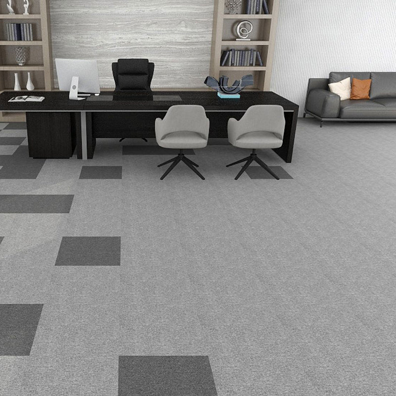 Office Loose Lay Carpet Tiles Dark Color Non-Skid Level Loop Carpet Tile