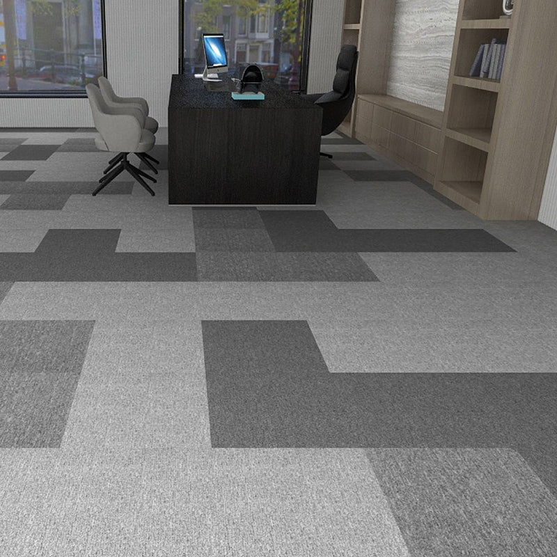 Office Loose Lay Carpet Tiles Dark Color Non-Skid Level Loop Carpet Tile