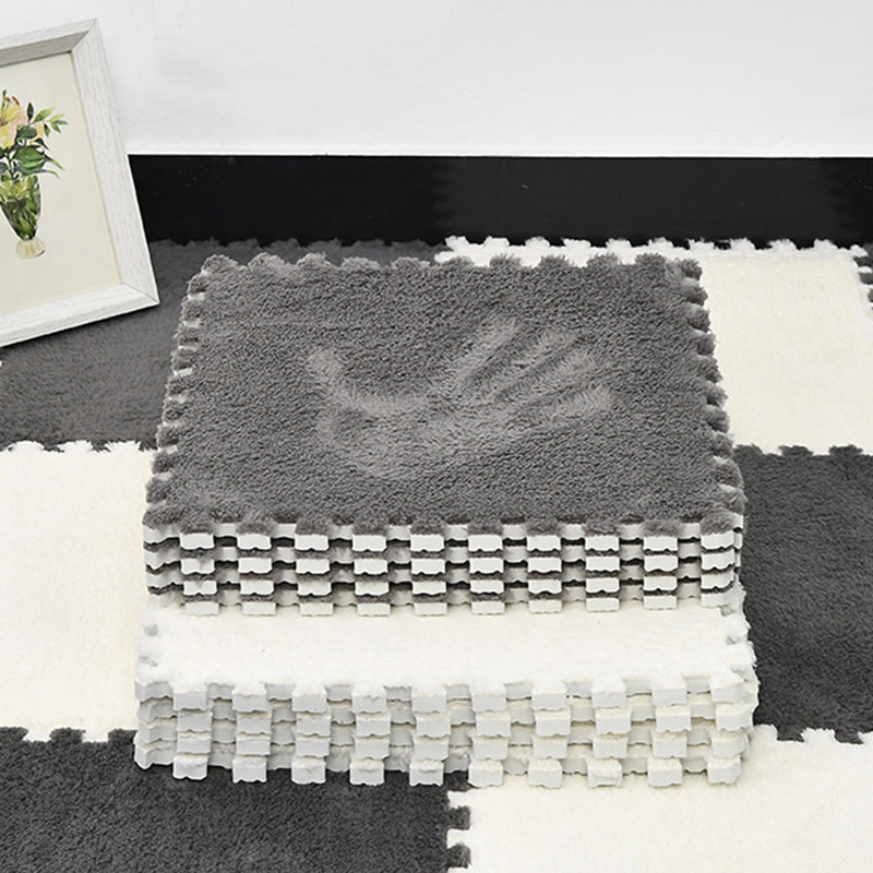 Non-Skid Level Loop Carpet Tile Multi-Color Interlocking Bedroom Carpet Tiles