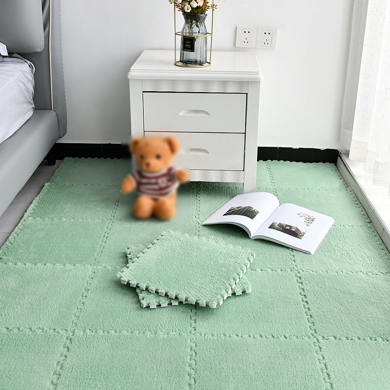 Non-Skid Level Loop Carpet Tile Multi-Color Interlocking Bedroom Carpet Tiles