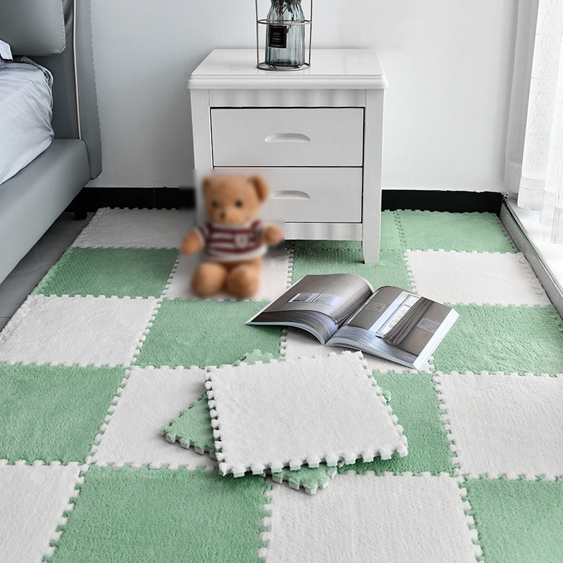 Non-Skid Level Loop Carpet Tile Multi-Color Interlocking Bedroom Carpet Tiles