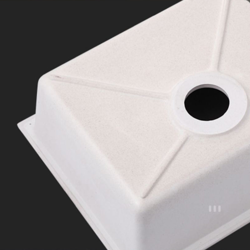 Single Bowl Kitchen Sink Quartz Kitchen Sink with Drain Assembly