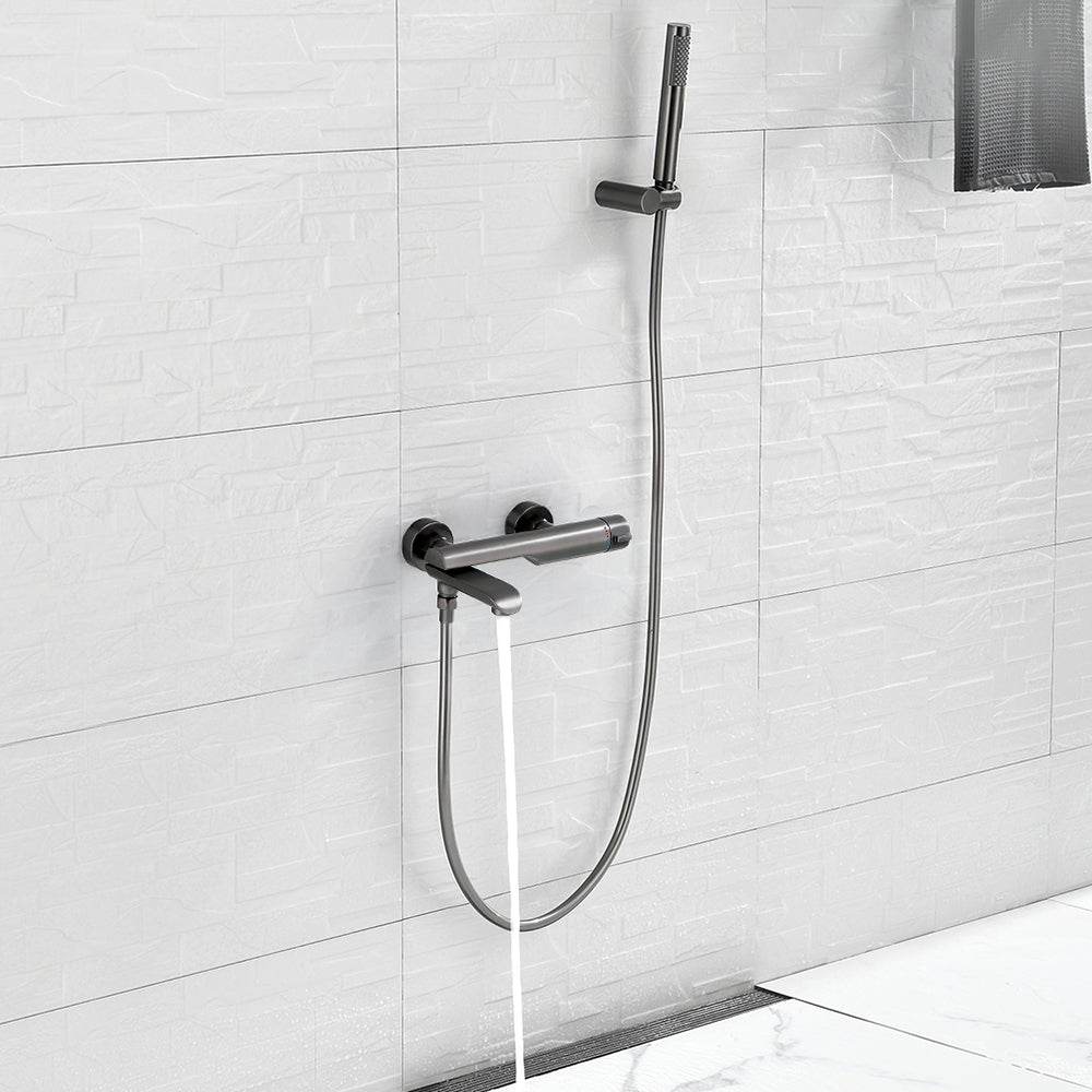 Contemporary Bathroom Faucet Wall Mounted Metal Tub Faucet Trim
