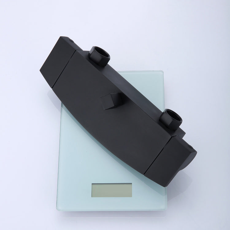 Modern Bathtub Faucet Copper Lever Handles Waterfall Wall Mounted Tub Faucet Trim