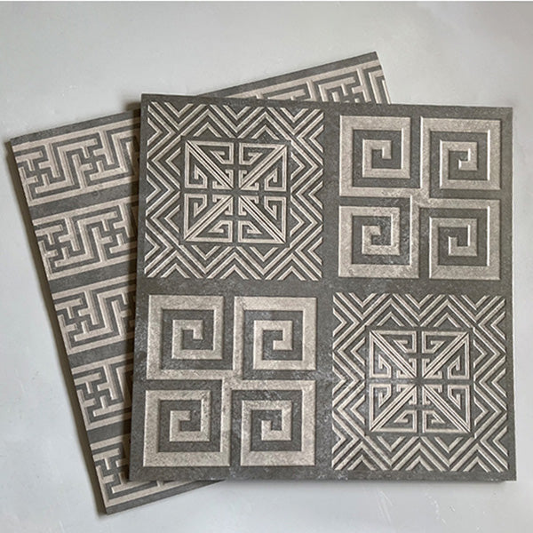 Piastrella per pavimenti per esterni in stile moderno Piastrella per pavimenti vintage con bordo dritto quadrato