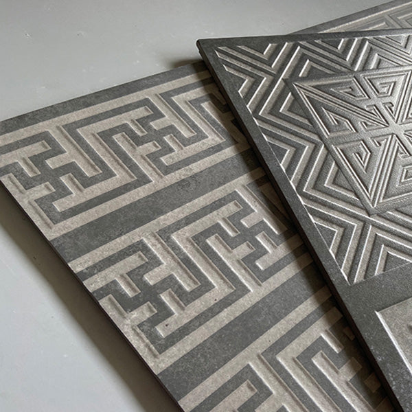 Piastrella per pavimenti per esterni in stile moderno Piastrella per pavimenti vintage con bordo dritto quadrato