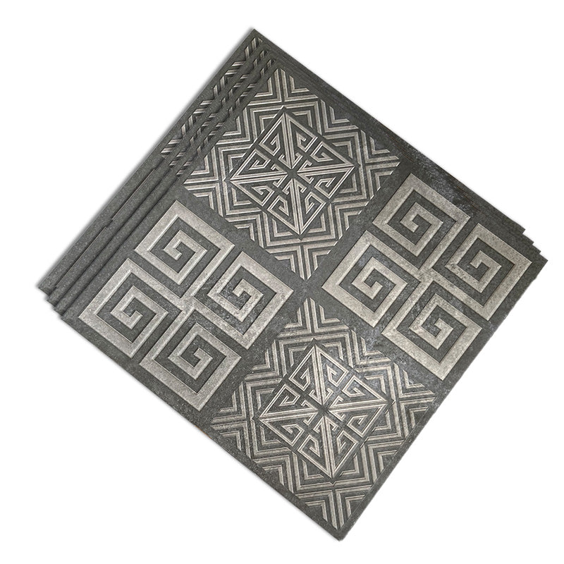 Piastrella per pavimenti per esterni in stile moderno Piastrella per pavimenti vintage con bordo dritto quadrato