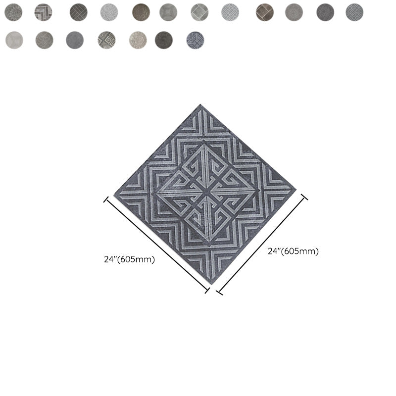 Piastrella per pavimenti per esterni in stile moderno Piastrella per pavimenti vintage con bordo dritto quadrato