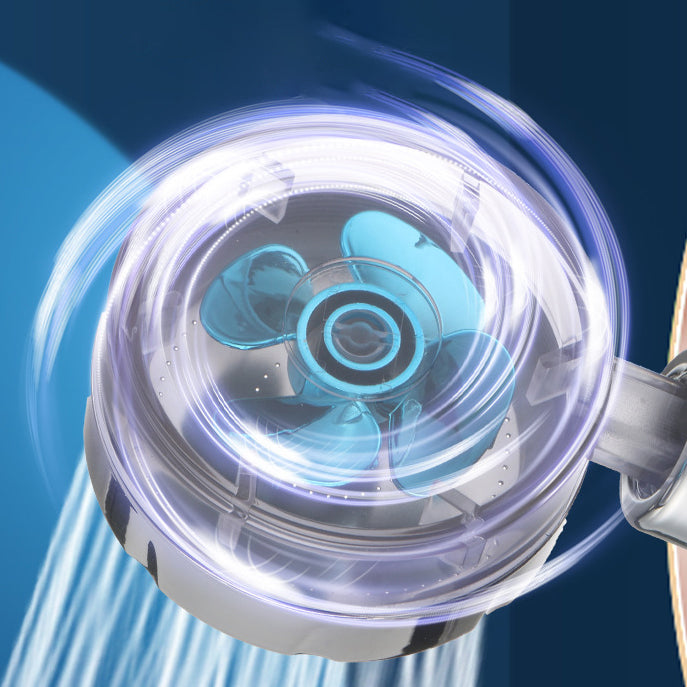 Plastic Shower Head Round Handheld Shower Head with Adjustable Water Flow