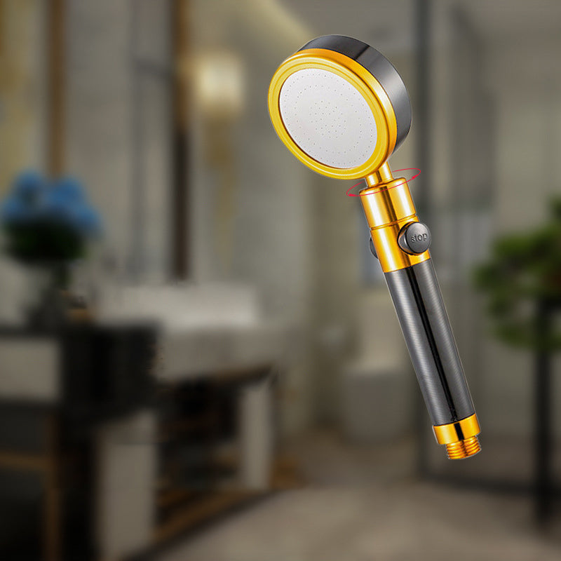 Metal Shower Head Round Handheld Shower Head with Adjustable Shower Heads