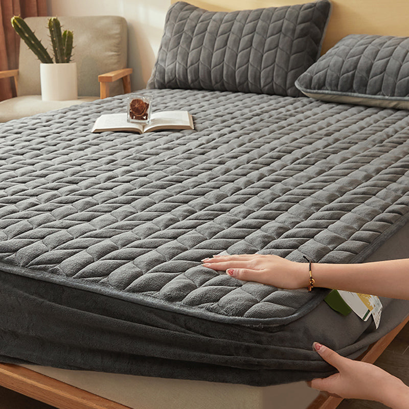 Cotton Bed Sheet Set Soild Extra Soft Fitted Sheet for Bedroom