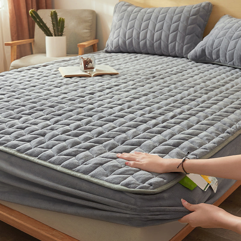 Cotton Bed Sheet Set Soild Extra Soft Fitted Sheet for Bedroom