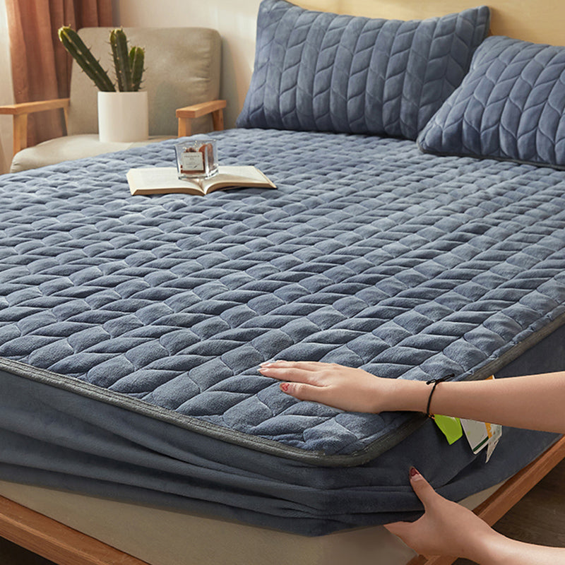 Cotton Bed Sheet Set Soild Extra Soft Fitted Sheet for Bedroom