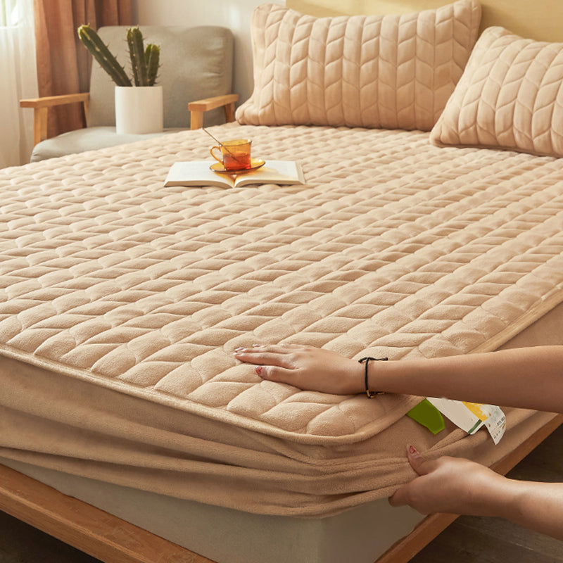 Cotton Bed Sheet Set Soild Extra Soft Fitted Sheet for Bedroom