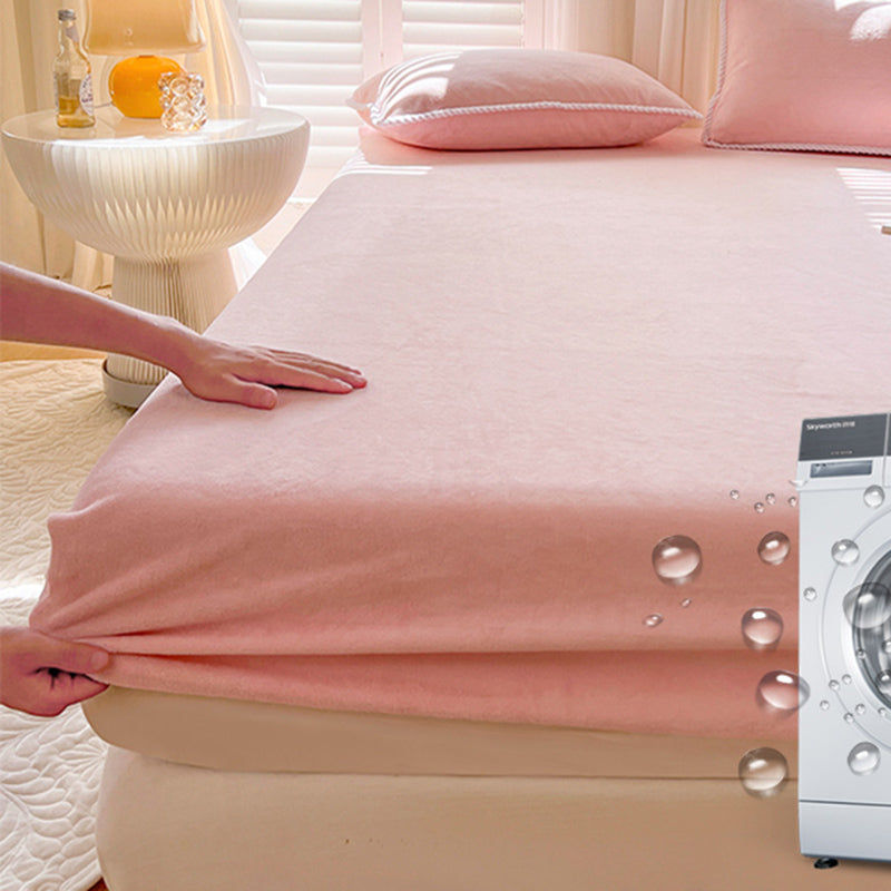 Flannel Fitted Sheet Modern Elegant Super Soft Bed Sheet Set