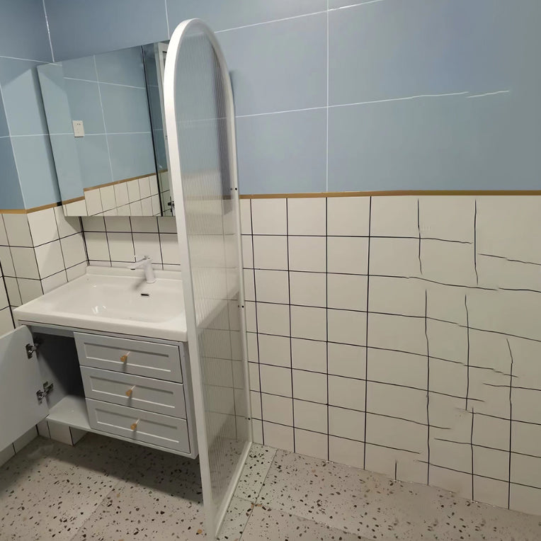 Frame Shower Bath Door Metal Shower Doors with Square Hardware