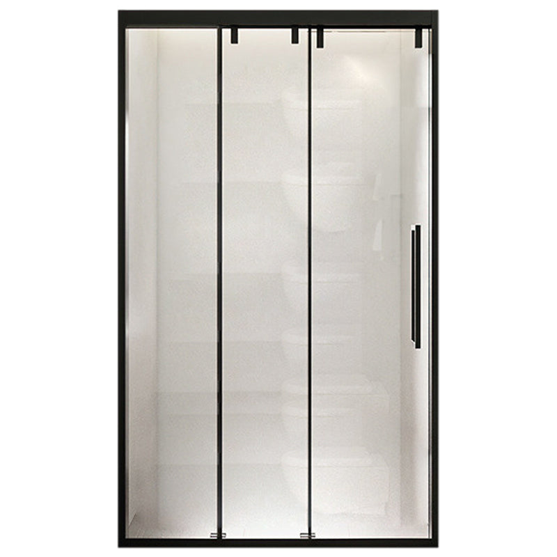 Full Frame One-shaped Tempered Glass Shower Door, Triple Linkage Shower Door