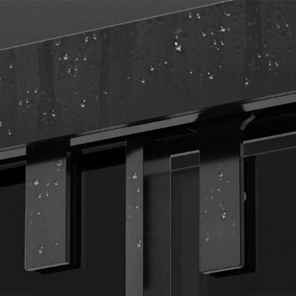 Full Frame One-shaped Tempered Glass Shower Door, Triple Linkage Shower Door