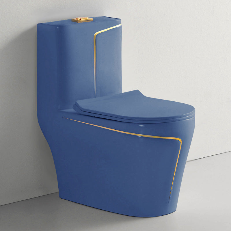Traditional Ceramic Flush Toilet Floor Mounted Toilet Bowl for Washroom