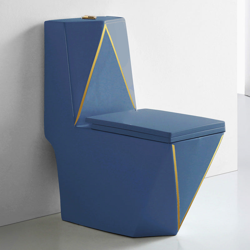 Traditional Ceramic Flush Toilet Floor Mounted Toilet Bowl for Washroom