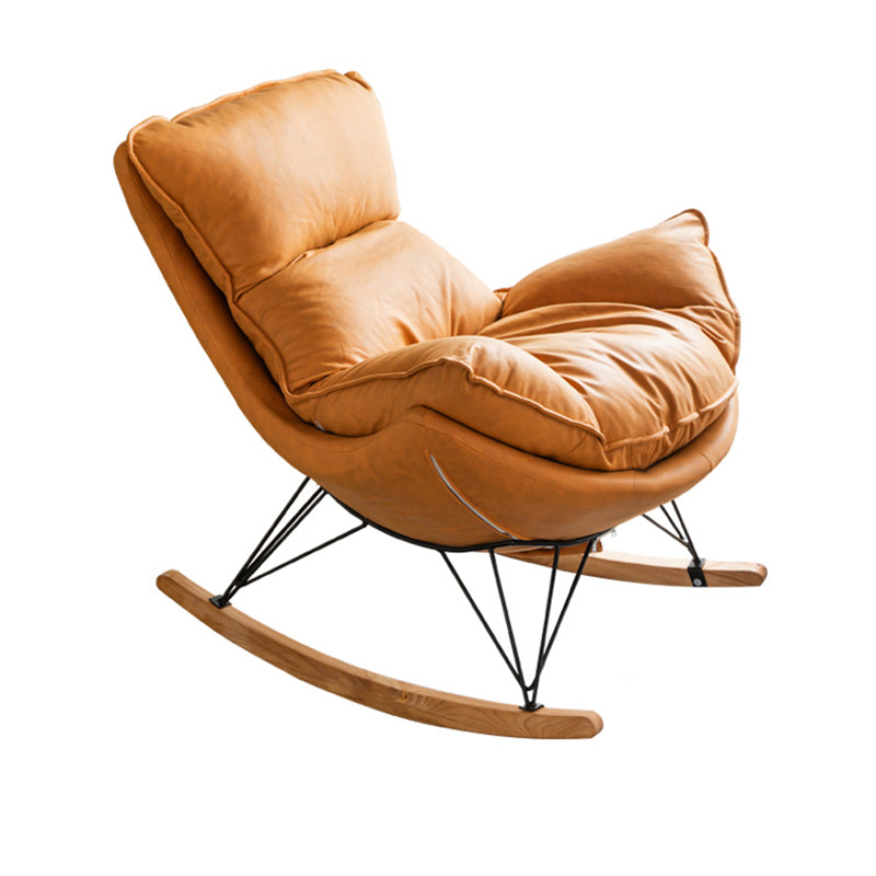 Modern Indoor Sofa Rocking Chair Single Rocking Chair with Cushion